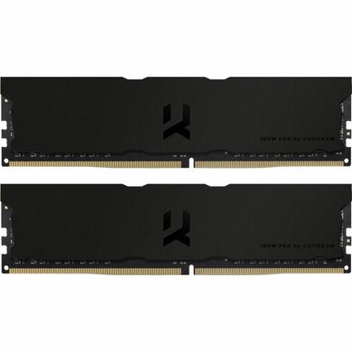 Оперативна пам'ять GOODRAM 16 GB (2x8GB) DDR4 3600 MHz Iridium Pro Deep Black (IRP-K3600D4V64L18S/16GDC) фото