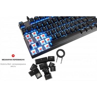 Клавіатура Motospeed GK82 Outemu Red USB/Wireless Black (mtgk82bmr) фото