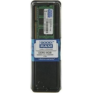 Оперативная память GOODRAM 8 GB SO-DIMM DDR3L 1600 MHz (GR1600S3V64L11/8G) фото