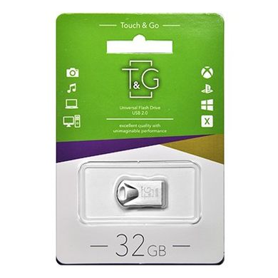 Flash пам'ять T&G 32GB 106 Metal Series Silver (TG106-32G) фото