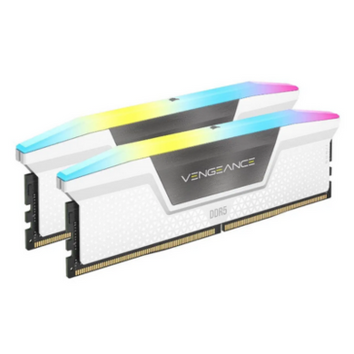 Оперативна пам'ять Corsair 32GB (2x16GB) DDR5 6000MHz Vengeance RGB White (CMH32GX5M2D6000C36W) фото