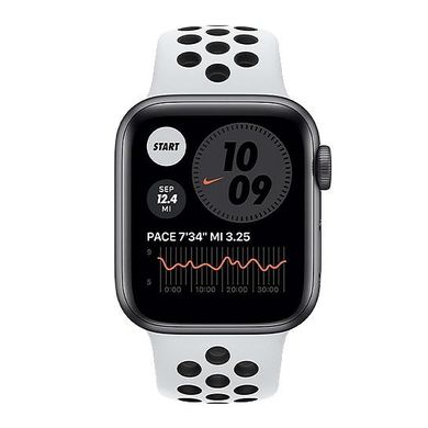Смарт-часы Apple Watch Nike SE GPS + Cellular 44mm Space Gray Aluminum w. Pure Platinum/Black Nike Sport B. (MYYP2) фото
