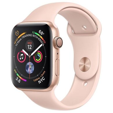Смарт-годинник Apple Watch Series 4 GPS 44mm Gold Alum. w. Pink Sand Sport b. Gold Alum. (MU6F2) фото