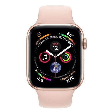 Смарт-часы Apple Watch Series 4 GPS 44mm Gold Alum. w. Pink Sand Sport b. Gold Alum. (MU6F2) фото