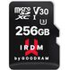 GOODRAM 256 GB microSDXC UHS-I U3 V30 IRDM + SD adapter IR-M3AA-2560R12 подробные фото товара