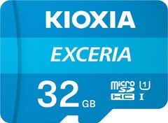 Карта памяти Kioxia 32 GB microSDHC Class 10 UHS-I + SD Adapter LMEX1L032GG2 фото
