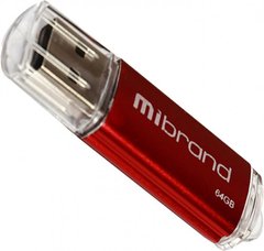 Flash пам'ять Mibrand 64GB Cougar USB 2.0 Red (MI2.0/CU64P1R) фото