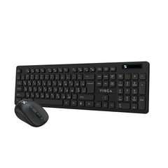 Комплект (клавіатура+миша) Vinga KBSW-100 Black фото