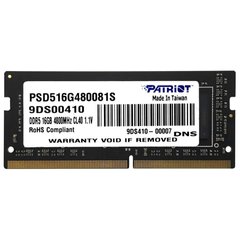 Оперативная память PATRIOT 16 GB SO-DIMM DDR5 4800 MHz Signature Line (PSD516G480081S) фото