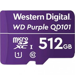 Карта памяти WD 512 GB microSDXC UHS-I Class 10 Purple QD101 WDD512G1P0C фото