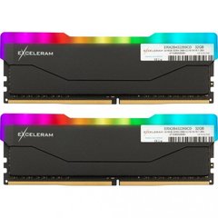 Оперативная память Exceleram 32 GB (2x16GB) DDR4 2666 MHz RGB X2 Series Black (ERX2B432269CD) фото