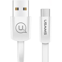 Кабель USB Usams Type-C U2 Flat 2A 1.2m White фото