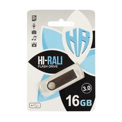 Flash пам'ять Hi-Rali 16GB Shuttle Series Silver (HI-16GB3SHSL) фото