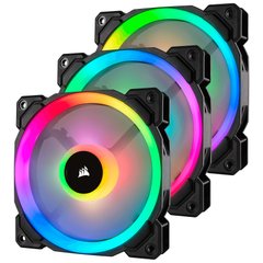 Вентилятор Corsair LL120 RGB Dual Light Loop RGB LED PWM 3 Fan Pack with Lighting Node PRO (CO-9050072-WW) фото