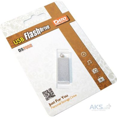 Flash пам'ять DATO 32 GB DS7002 USB 2.0 Silver (DS7002S-32G) фото