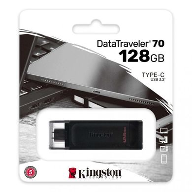 Flash память Kingston 128GB DataTraveler 70 USB Type-C (DT70/128GB) фото