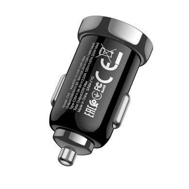 Зарядний пристрій Hoco Z44 QC2.0 Black (91596) фото