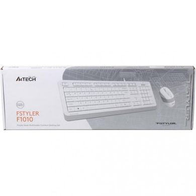 Комплект (клавіатура+миша) A4Tech Fstyler F1010 Black/Orange фото