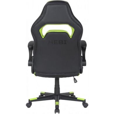 Геймерське (Ігрове) Крісло 2E Gaming HEBI Black/Green (2E-GC-HEB-BK) фото