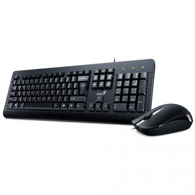 Комплект (клавіатура+миша) Genius KM-160 Black Ukr (31330001419) фото