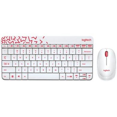 Комплект (клавиатура+мышь) Logitech MK240 White USB (920-008212) фото