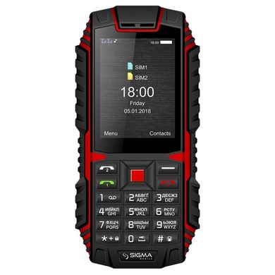 Смартфон Sigma mobile X-treme DT68 black-red фото
