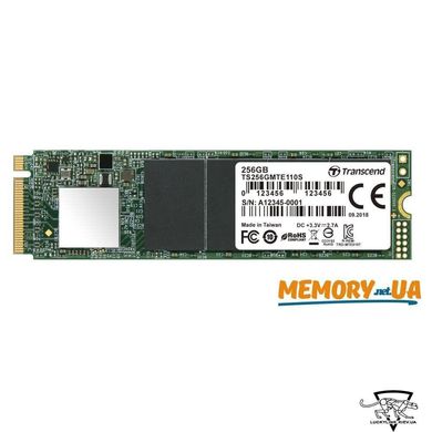 SSD накопитель Transcend 110S 256 GB (TS256GMTE110S) фото