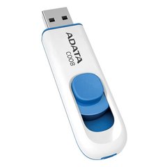Flash пам'ять ADATA 64 GB Classic C008 White/Blue (AC008-64G-RWE) фото