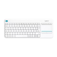 Клавіатура Logitech K400 Plus Touch Wireless UA White (920-007146) фото
