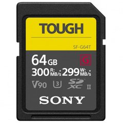 Карта пам'яті Sony 64 GB SDXC UHS-II U3 V90 TOUGH SF64TG фото