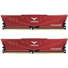 Оперативная память TEAM 16 GB (2x8GB) DDR4 3600 MHz T-Force Vulcan Z Red (TLZRD416G3600HC18JDC01) фото