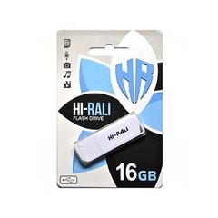Flash пам'ять Hi-Rali 16 GB Taga White (HI-16GBTAGWH) фото