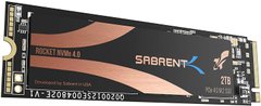 SSD накопичувач Sabrent Rocket 2 TB (SB-ROCKET-NVMe4-2TB) фото