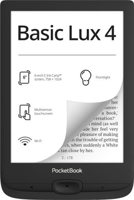 Електронна книга PocketBook 618 Basic Lux 4, Black (PB618-P-CIS) фото