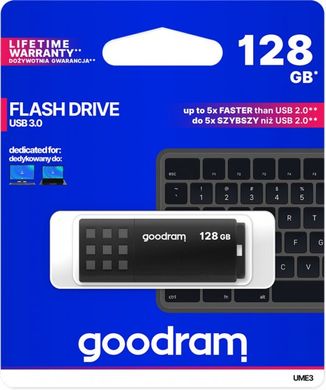 Flash память GOODRAM 128 GB UME3 USB3.0 Black (UME3-1280K0R11) фото