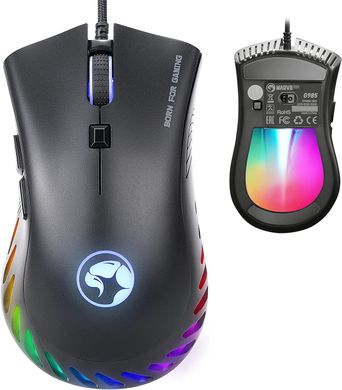 Мышь компьютерная Marvo G985 Electro Luminous RGB Gaming Mouse фото