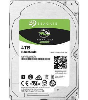 Жорсткий диск Seagate BarraCuda 2,5" (ST4000LM024) фото
