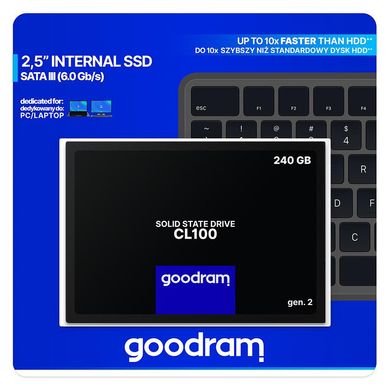 SSD накопичувач GOODRAM CL100 240 GB GEN.3 (SSDPR-CL100-240-G3) фото