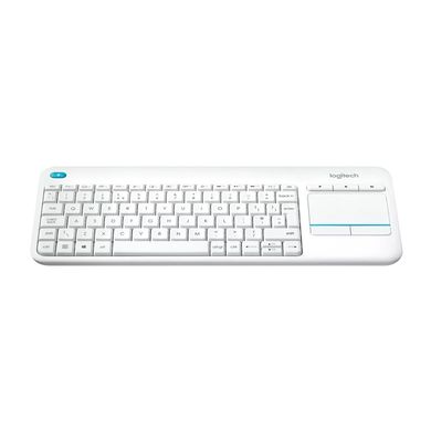 Клавиатура Logitech K400 Plus Touch Wireless UA White (920-007146) фото