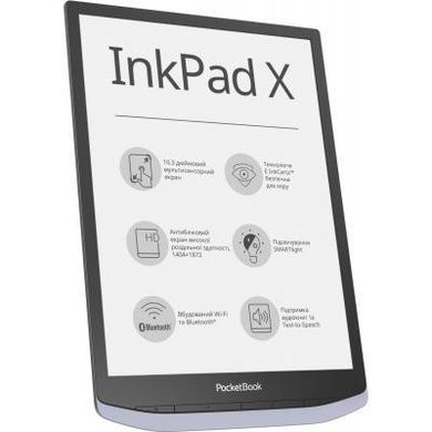 Електронна книга PocketBook 1040 InkPad X Metallic grey (PB1040-J-CIS) фото