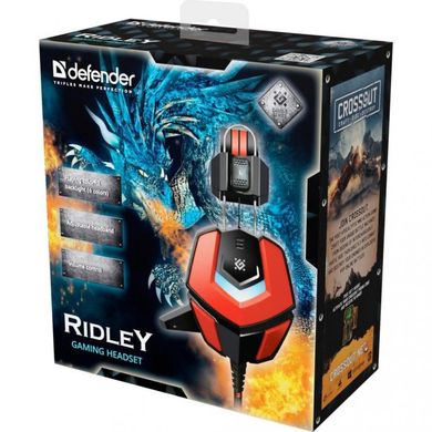 Навушники Defender Ridley Red-Black (64542) фото