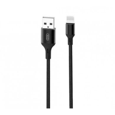 Кабель USB XO Lightning NB143 Braided 2.4A 2.0m Black фото