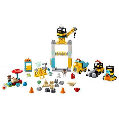 Конструктор LEGO LEGO Duplo Town Подъемный кран и строительство 123 детали (10933) фото