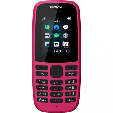 Смартфон Nokia 105 Single Sim 2019 Pink (16KIGP01A13) фото
