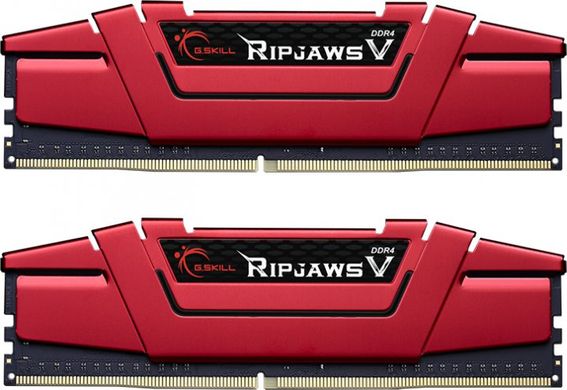 Оперативная память G.Skill 32 GB (2x16GB) DDR4 3200 MHz Ripjaws V Red (F4-3200C15D-32GVR) фото