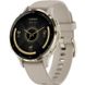 Garmin Venu 3S Soft Gold S. Steel Bezel w. French Gray Case and S. Band (010-02785-02)