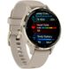 Garmin Venu 3S Soft Gold S. Steel Bezel w. French Gray Case and S. Band (010-02785-02)