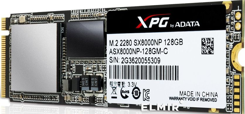 SSD накопитель ADATA XPG SX8000 128 GB (ASX8000NP-128GM-C) фото