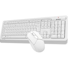 Комплект (клавіатура+миша) A4Tech FG1012 Wireless White фото