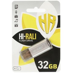 Flash пам'ять Hi-Rali 32 GB Stark series Silver (HI-32GBSTSL) фото